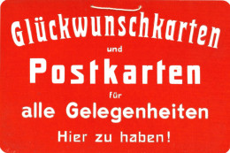 AK-Geschichte Schild Aus Stabiler Pappe 19,5 X 30 Cm Rot - Storia