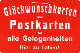 AK-Geschichte Schild Aus Stabiler Pappe 19,5 X 30 Cm Rot - Geschiedenis