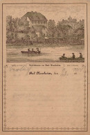 Vorläufer Bad Nauheim (6350) Gestaltet Um 1880-1889 Gelaufen 1900 II- (Ecken Abgestossen, Bugspuren) - Andere & Zonder Classificatie