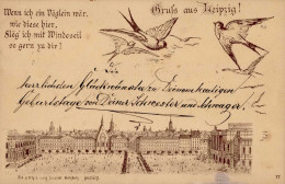 Vorläufer Leipzig (o-7000) Verlag Franz Scheiner 1884 I-II (VS/RS Fleckig) - Andere & Zonder Classificatie