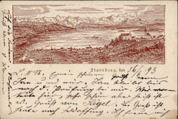 Vorläufer Starnberg (8130) 1893 I-II (Einriß, Ecken Abgestossen, VS/RS Fleckig) - Other & Unclassified