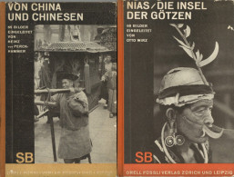 2 Bücher Von China Und Chinesen Und Nias Die Insel Der Götzen, Hrsg. Dr. Emil Schaeffer 1929/30, Orell Füssli Verlag Zür - Other & Unclassified