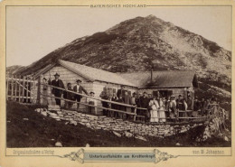 Kabinettfoto Unterkunftshütte Am Krottenkopf (Weilheimer Hütte) Photograph B. Johannes, Partenkirchen Um 1890 - Non Classificati