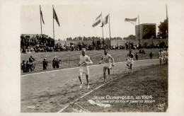 PARIS OLYMPIA 1924 - Foto-Ak NURMI,Finnland Beim 3000m Lauf I - Juegos Olímpicos