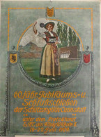 Schützen Plakat 60. Jähr. Jubiläums- Und Schlußschießen Der Schützengilde Cannstatt Unter Dem Protektorat S.M. Des König - Schieten (Wapens)