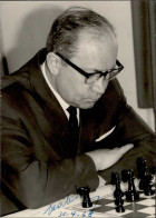 Schach Szabo, Laszlo Ungarischer Schach-Großmeister Mit Original-Unterschrift 30.4.1968 Auf Foto Ca. 10x15cm - Echecs