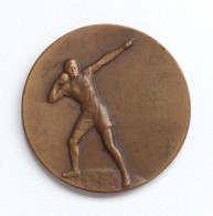 Turnfest Ulm Medaille Ulmer Fussballverein 1894 I. Preis 5. Nationale Leichtathletik-Wettkämpfe 1927 Durchmesser 33mm - Altri & Non Classificati