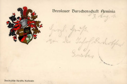 Studentika Breslau Arminia Mit So-Stempel 1911 I-II - Other & Unclassified