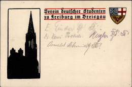 Studentika Freiburg Im Breisgau Verein Deutscher Studenten I-II (Stauchung) - Autres & Non Classés