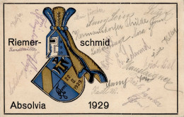 Studentika München Riemerschmid Absolvia 1929 I-II (keine AK Einteilung) - Sonstige & Ohne Zuordnung