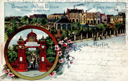 Berlin (1000) Brauerei Bötzow 1899 I- - Plötzensee