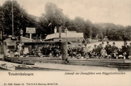 Berlin Friedrichshagen (1000) Ankunft Dampfer Vom Muggelschlösschen I-II (Ecke Gestaucht) - Plötzensee