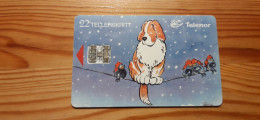 Phonecard Norway - Christmas, Dog - Norwegen