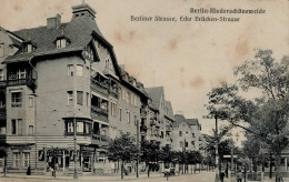 Berlin Niederschöneweide (1000) Berliner Strasse Ecke Brückenstrasse Zigarren Handlung 1918 I-II (VS/RS Fleckig) - Ploetzensee