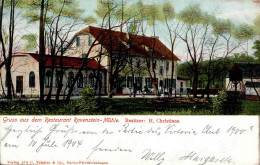 Berlin Friedrichshagen (1000) Gasthaus Ravenstein-Mühle 1904 I - Plötzensee