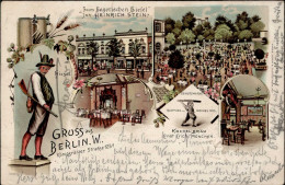 Berlin Friedrichshain (1000) Gasthaus Zum Bayerischen Hiesel Königgrätzer Strasse 123 II- (Stempeldurchdruck) - Plötzensee