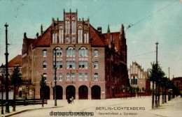 Berlin Lichtenberg (1000) Feuerwehr 1913 I- Pompiers - Plötzensee