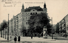 Berlin Neukölln (1000) Richardstrasse Cannerstrasse Litfaßsäule 1915 I- - Ploetzensee