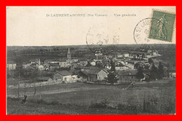 Saint Laurent Sur Gorre , Vue Générale ( Scan Recto Et Verso ) - Saint Laurent Sur Gorre