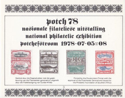 Potch 78 - National Philatelic Exhibition - Blokken & Velletjes