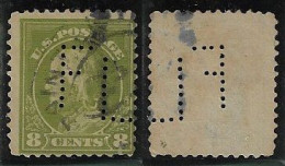 USA United States 1902/1975 Stamp With Perfin FL By Saint Louis & San Francisco Railway General Offices Lochung Perfore - Perfins