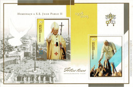 ARGENTINA 2005 Mi BL 87 POPE JOHANNES PAUL II MINT MINIATURE SHEET ** - Hojas Bloque