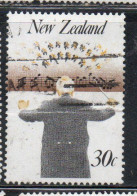 NEW ZEALAND NUOVA ZELANDA 1986 MUSIC CONDUCTOR 30c USED USATO OBLITERE' - Used Stamps