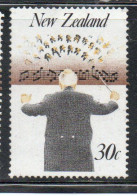 NEW ZEALAND NUOVA ZELANDA 1986 MUSIC CONDUCTOR 30c USED USATO OBLITERE' - Usados