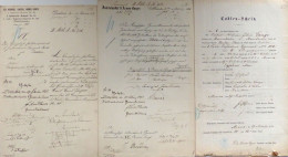 Militär Deutsch-Französischer Krieg 1870/71 Lot Mit 90 Dokumenten, Briefen, Totenscheinen Usw. Des Königlich Sächsischen - 100 - 499 Karten