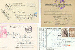 Alle Welt 1942/47, Bestand Von Ca. 150/200 Briefen Und Karten Kriegsgefangenenpost, Dabei Verschiedene Lager STALAG, Fra - 100 - 499 Postcards