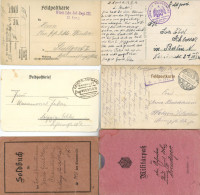 Feldpost WK I Tolle Sammlung Mit Ca. 750 Feldpost-Belegen Auf Ansichtskarten, Feldpostkarten Und Briefen Sowie 2 Wehrpäs - 100 - 499 Postales