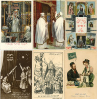 Judaika Neujahr Glückwunsch Lot Mit über 100 Ansichtskarten Meist Vor 1945 I-II Judaisme Bonne Annee - 100 - 499 Cartes