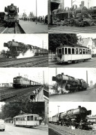 Eisenbahn Sammlung Mit Ca. 1000 Fotos Und Foto-AK Nach 1945 In Unterschiedlichen Formaten Alle Schwarz-weiß Chemin De Fe - Trenes