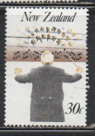 NEW ZEALAND NUOVA ZELANDA 1986 MUSIC CONDUCTOR 30c USED USATO OBLITERE' - Used Stamps