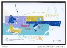 MACAO BF053 Année Des Océans - Requin - Hojas Bloque
