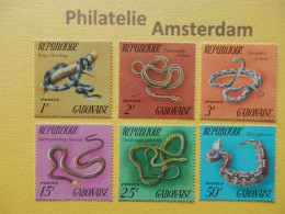 Gabon 1972, FAUNA SNAKES SERPENTS SLANGEN SCHLANGEN: Mi 481-86, ** - Serpenti