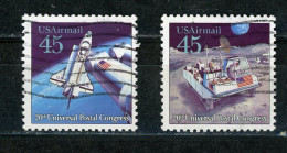 USA : POSTE AÉRIENNE - N° Yvert 118+119 Obli. - 3a. 1961-… Usados