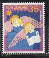 NEW ZEALAND NUOVA ZELANDA 1987 CAROLS CHRISTMAS NATALE NOEL WEIHNACHTEN NAVIDAD 35c USED USATO OBLITERE' - Gebraucht