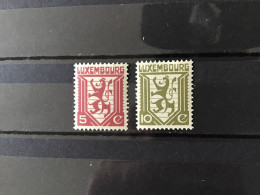 Luxembourg 1930 Arms Mint SG 295-6 Yv 231-2 Mi 232-3 - Otros & Sin Clasificación