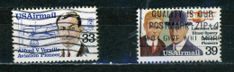 USA : POSTE AÉRIENNE - N° Yvert 107+108 Obli. - 3a. 1961-… Gebraucht