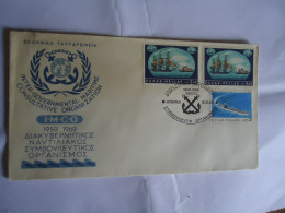 GREECE COMMEMORATIVE   COVER  1969 SHIPS   I.M.C.O. - Maximumkarten (MC)