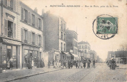 CPA 93 MONTREUIL SOUS BOIS / RUE DE PARIS PRISE DE LA POSTE - Montreuil