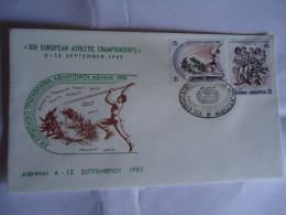 GREECE COMMEMORATIVE   COVER  SPORTS  CHAMPIONSHIPS - Cartes-maximum (CM)