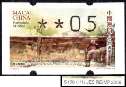 2010 China Macau ATM Stamps World Heritage / MNH / Klussendorf Automatenmarken Etiquetas Automatici Distributeur - Automatenmarken