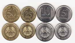Transnistria - Set 4 Coins 5 10 25 50 Kopecks 2022 UNC Magnetic Lemberg-Zp - Moldova