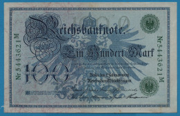 DEUTSCHES REICH 100 MARK 7.02.1908 # 5443621M P#34 100Q - 100 Mark