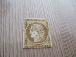 G1 TP France N°1 Second Choix Oblitéré Filet Court Du Bas - 1849-1850 Ceres