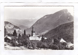 CPSM :  14 X 9  -  MIEUSSY  -  L'Eglise Et Le Mont-Blanc - Mieussy