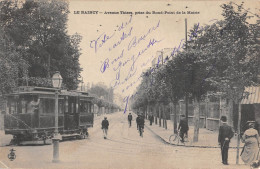 CPA 93 LE RAINCY / AVENUE THIERS / PRISE DU ROND POINT DE LA MAIRIE / TRAMWAY - Le Raincy