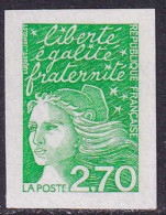 France VARIETES N°3091 D Non Dentelé Accidentel Qualité:** - 1997-2004 Marianne (14. Juli)